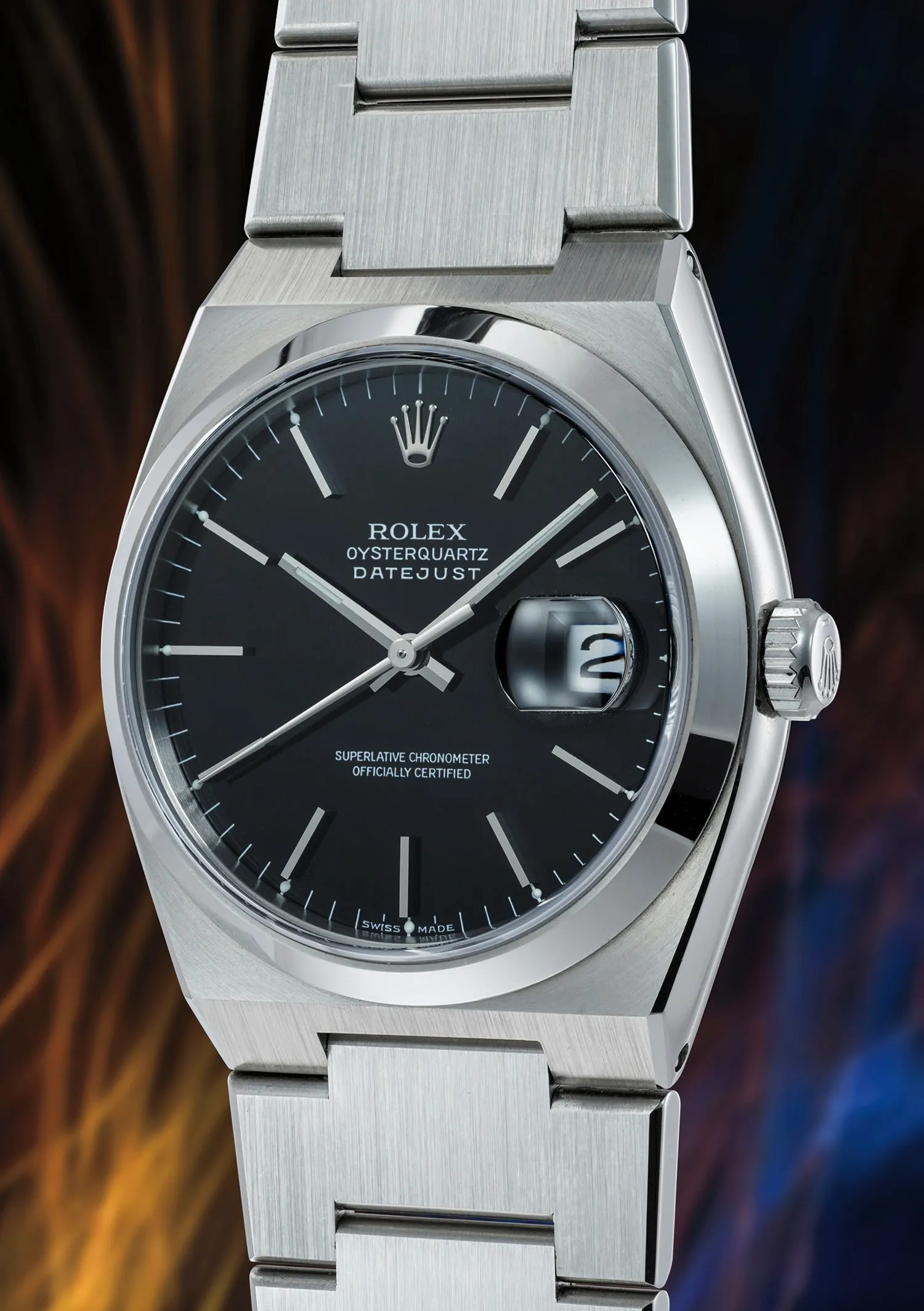 Rolex Datejust Oysterquartz 17000 36mm Stainless steel Black