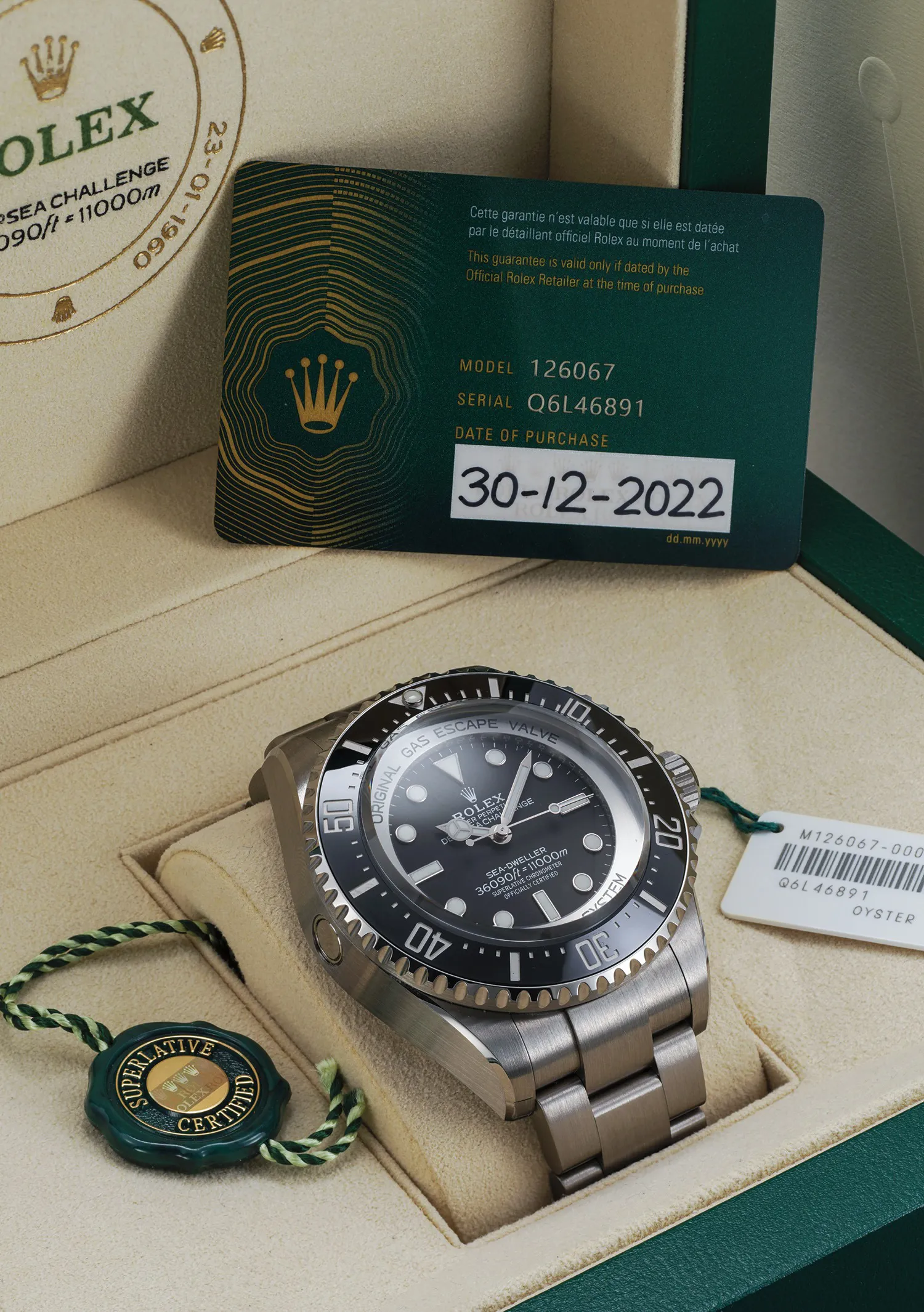 Rolex Sea-Dweller Deepsea 126067 50mm Titanium 1