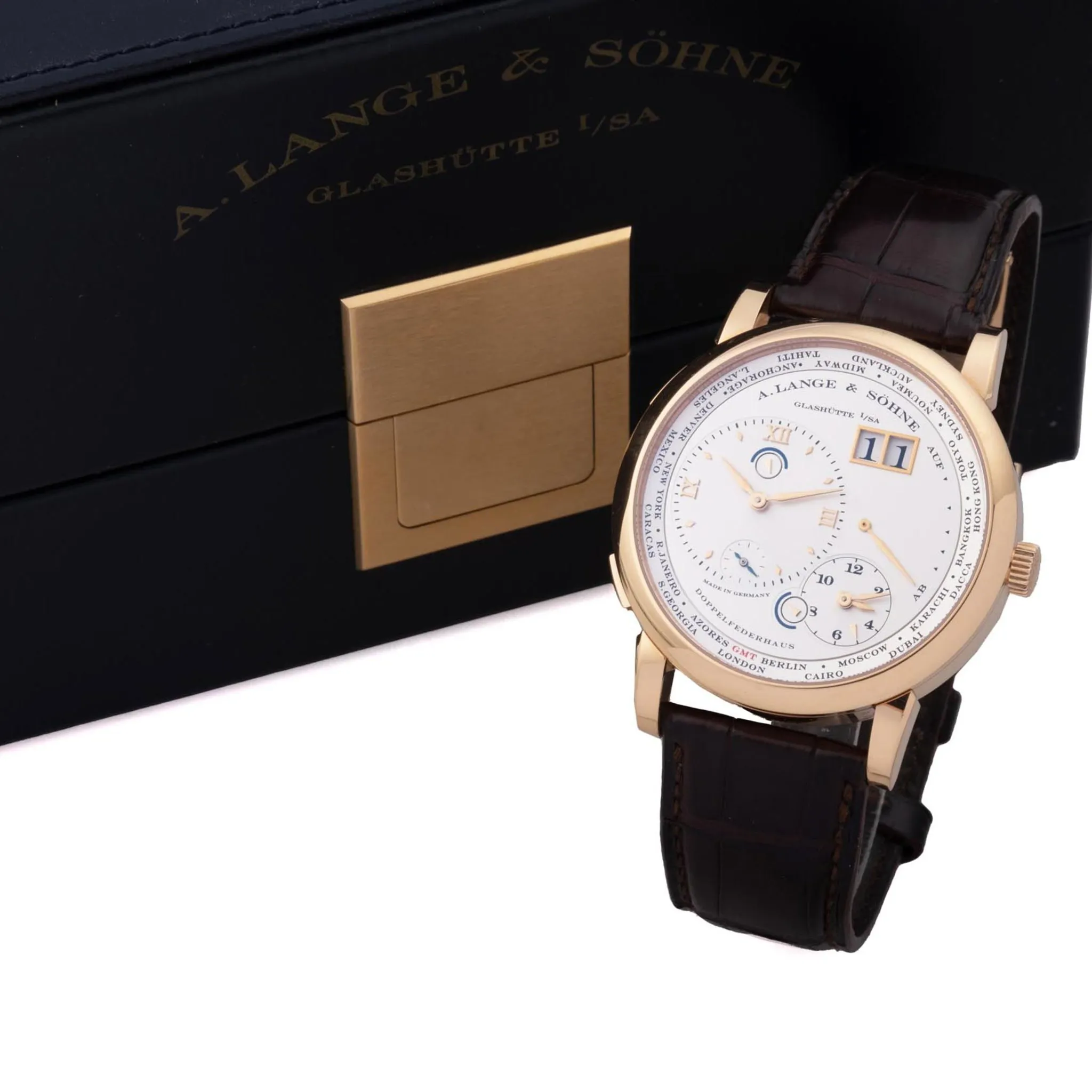 A. Lange & Söhne Lange 1 Time Zone 116.021/LS1161AA 42mm Rose gold 1