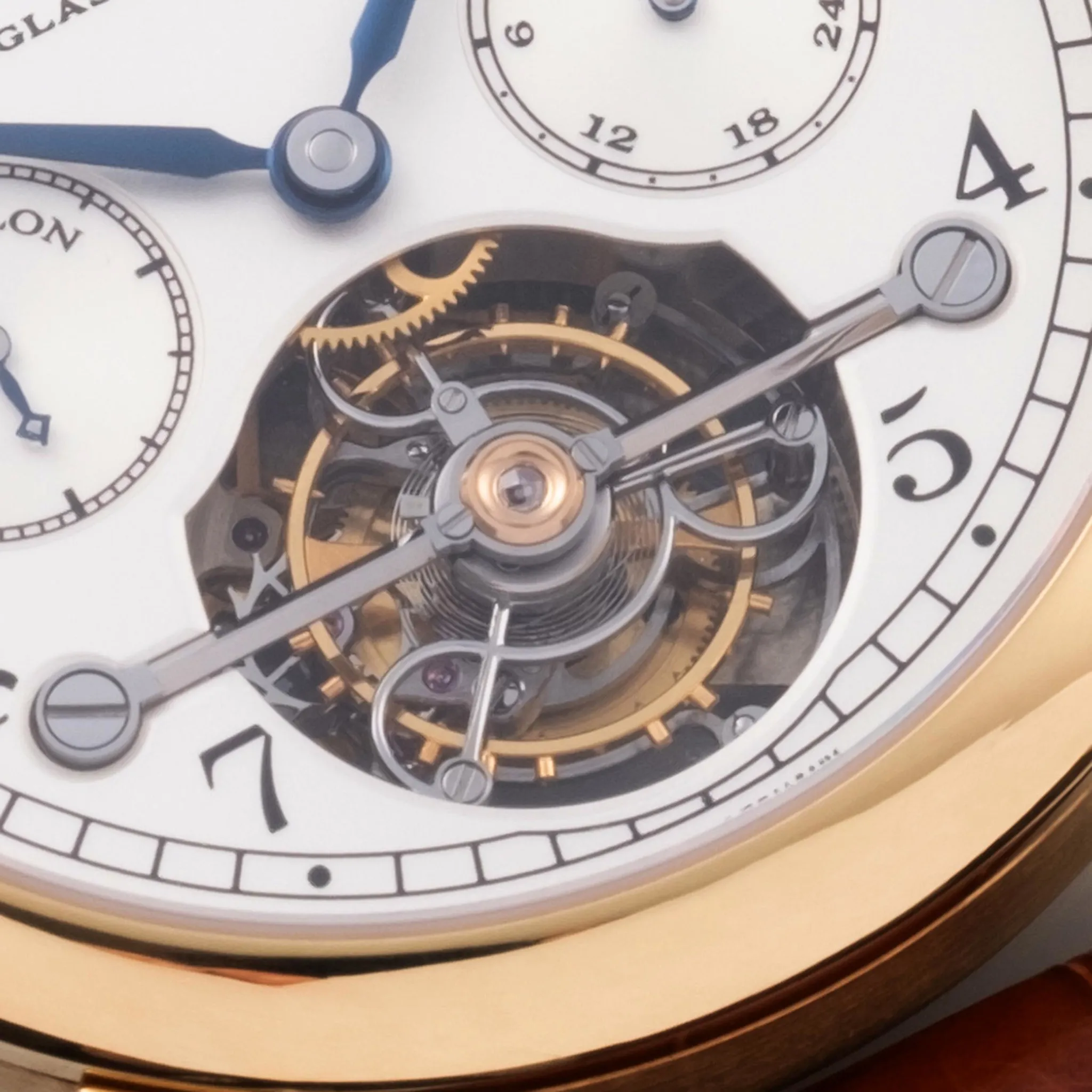 A. Lange & Söhne Tourbillon 701.001 38mm Yellow gold Silver 4