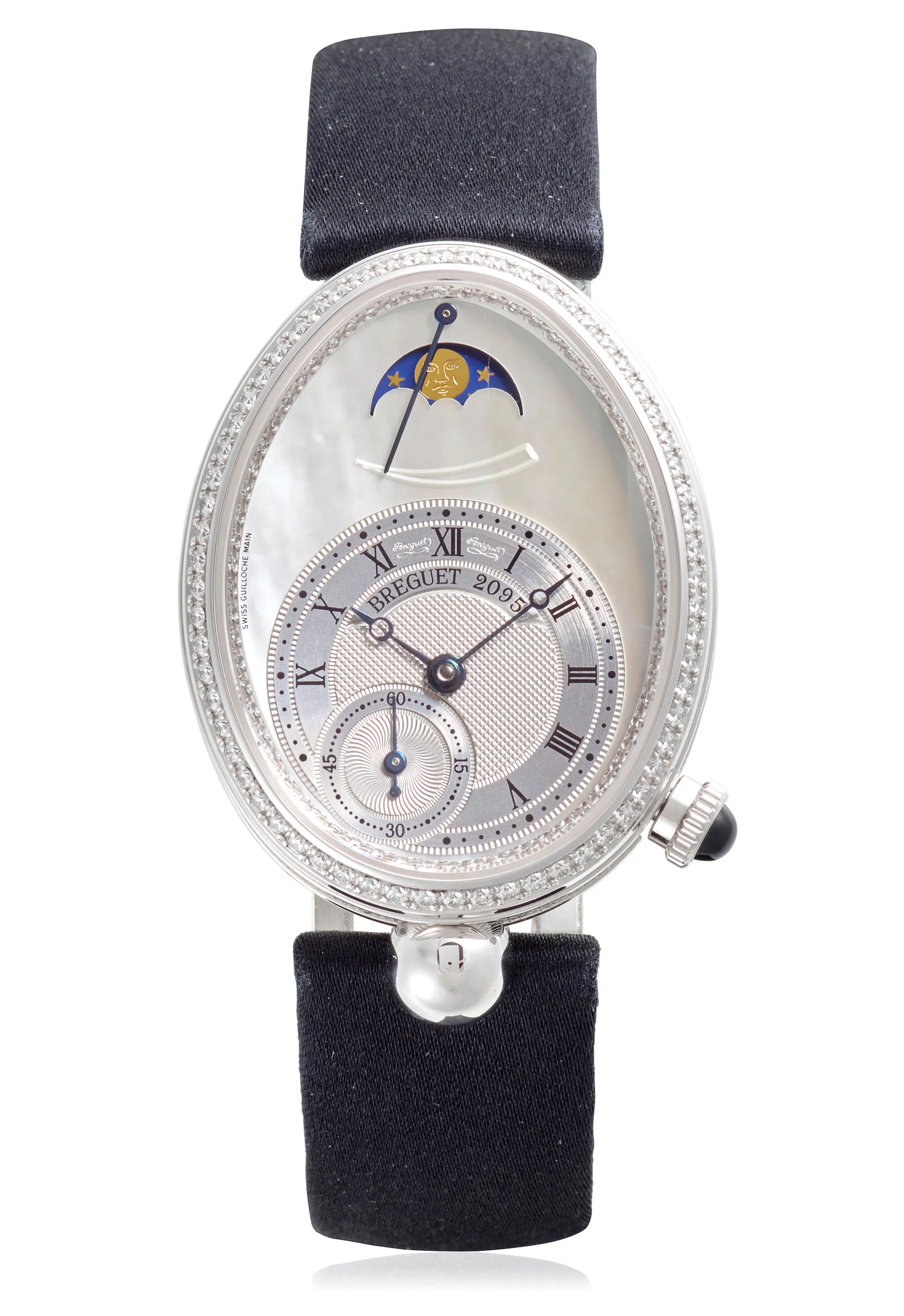 Breguet Reine de Naples 8908 38mm White gold and Diamond Mother-of-pearl