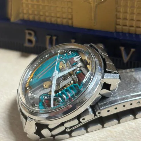 Bulova Accutron 214 34mm Stainless steel Skeletonized