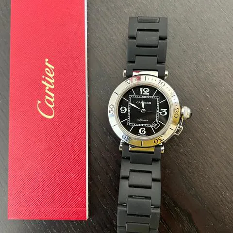 Cartier Pasha W31077U2 38mm Steel Black