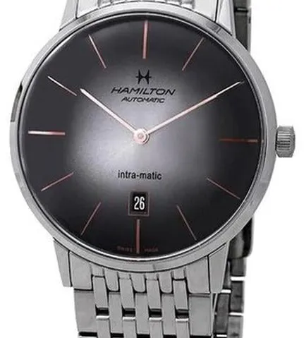 Hamilton Intra-Matic H38755181 42mm Stainless steel Gray