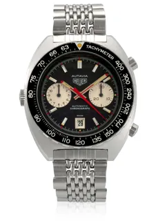 Heuer Autavia 11630 Stainless steel Black