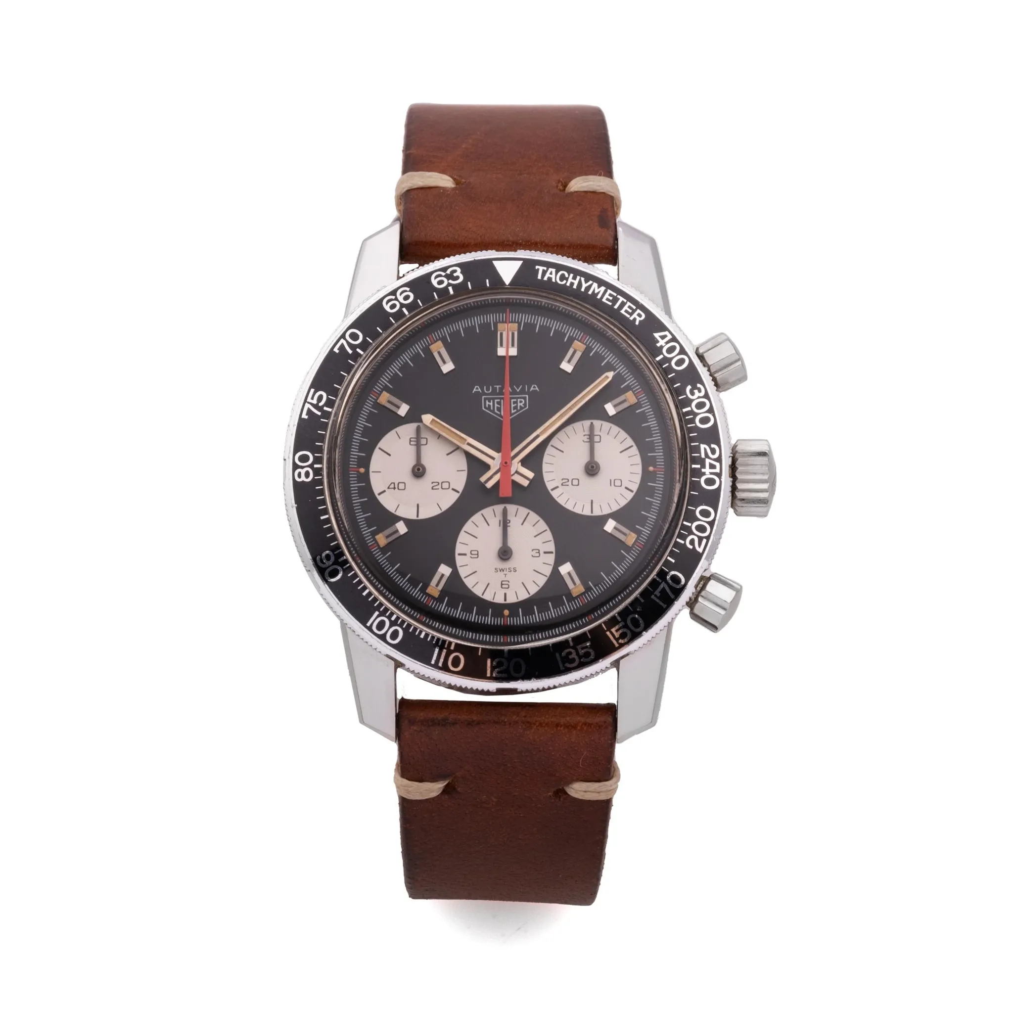 Heuer Autavia 2446C 40mm Stainless steel