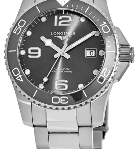 Longines HydroConquest L3.781.4.76.6 41mm Stainless steel Gray