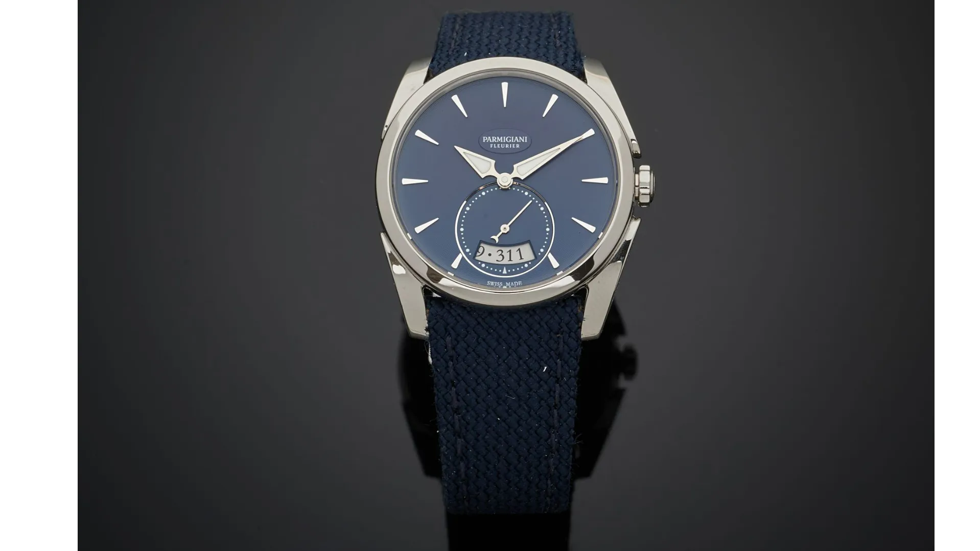 Parmigiani Fleurier Tonda Métropolitaine 33mm Stainless steel Blue