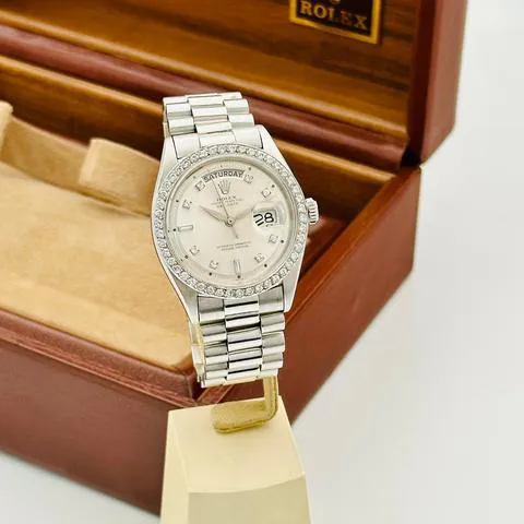 Rolex Day-Date 36 1804 36mm Platinum Silver