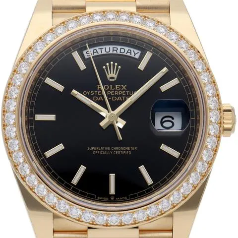 Rolex Day-Date 40 228348RBR 40mm Yellow gold Black