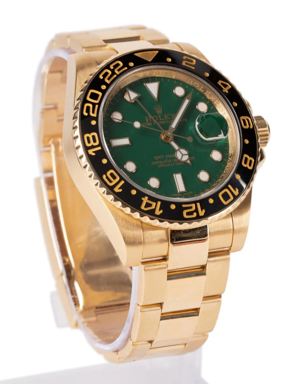 Rolex GMT-Master II 116718 41mm Ceramic and Yellow gold Green