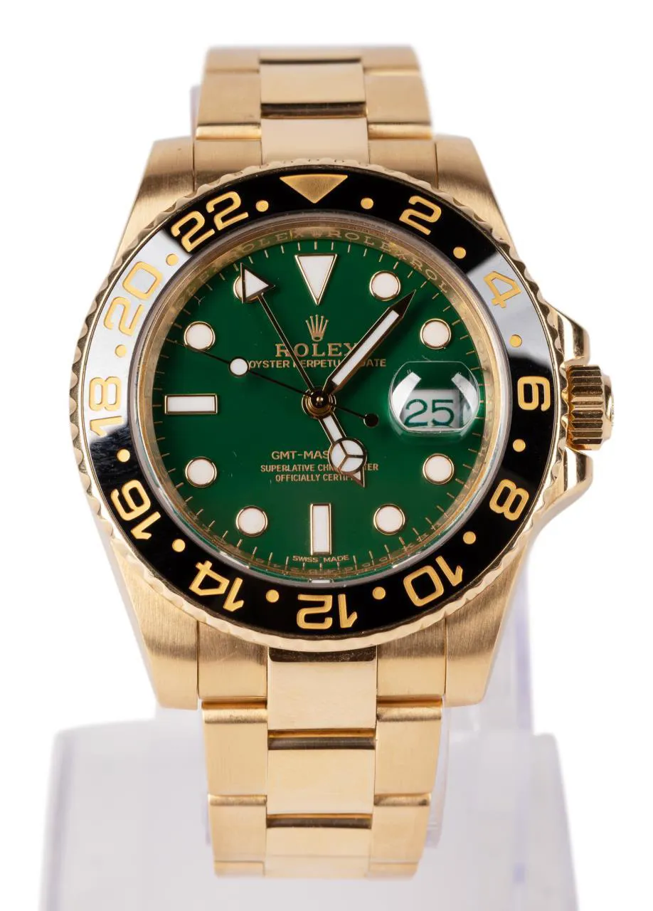 Rolex GMT-Master II 116718 41mm Ceramic and Yellow gold Green 1