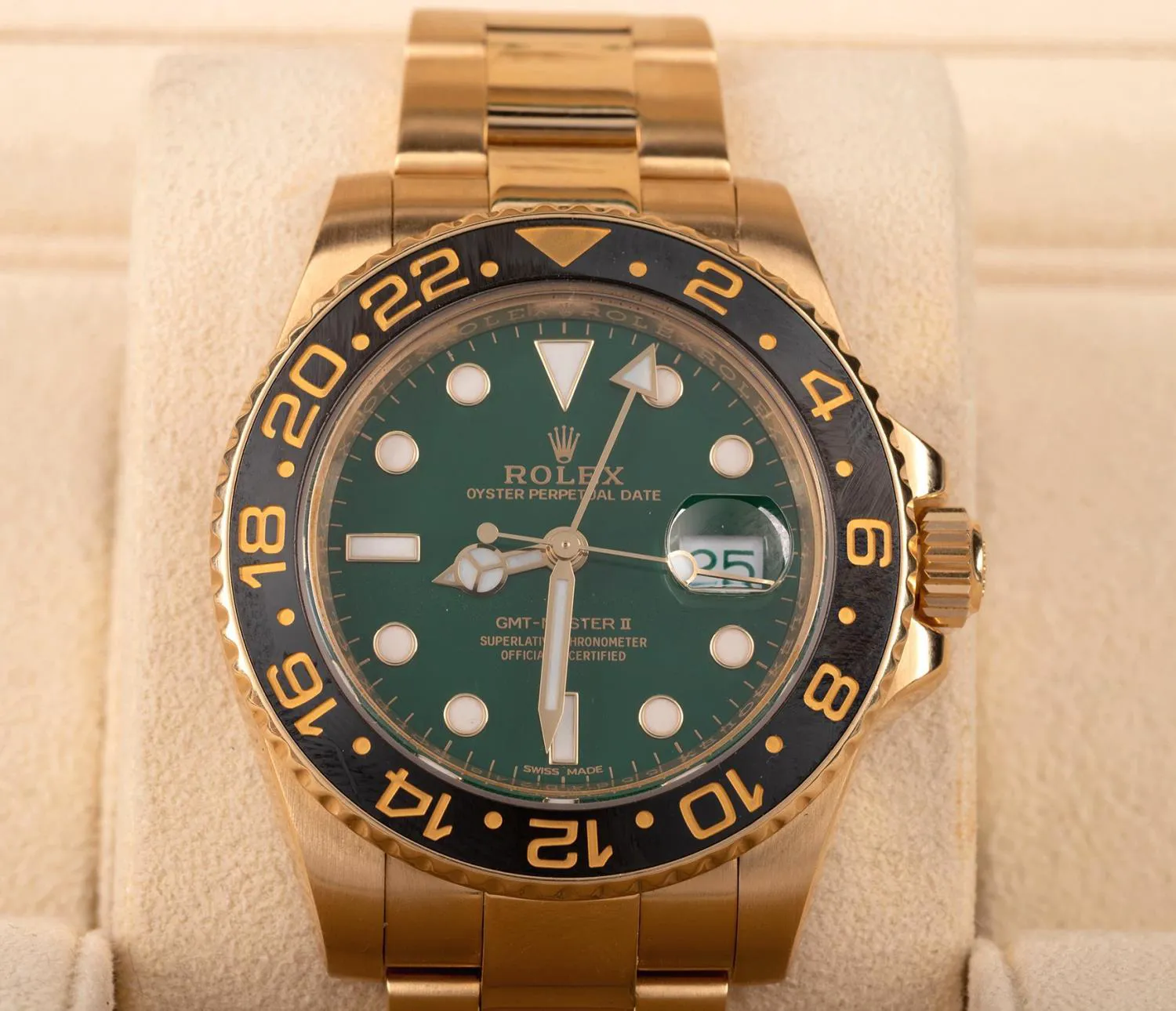 Rolex GMT-Master II 116718 41mm Ceramic and Yellow gold Green 5