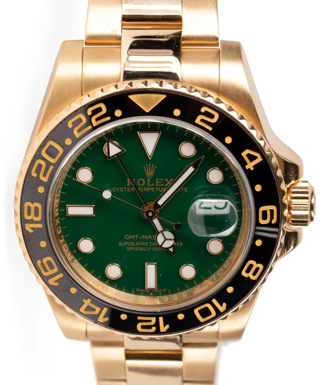 Rolex GMT-Master II 116718 41mm Ceramic and Yellow gold Green 3