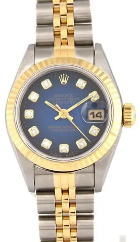 Rolex Datejust 69173G 26mm Yellow gold and Stainless steel Blue