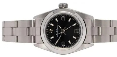 Rolex Oyster Perpetual 76080 24mm Stainless steel Black