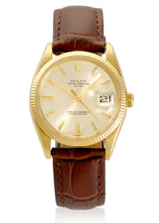 Rolex Oyster Perpetual Date 1503 Yellow gold Silver