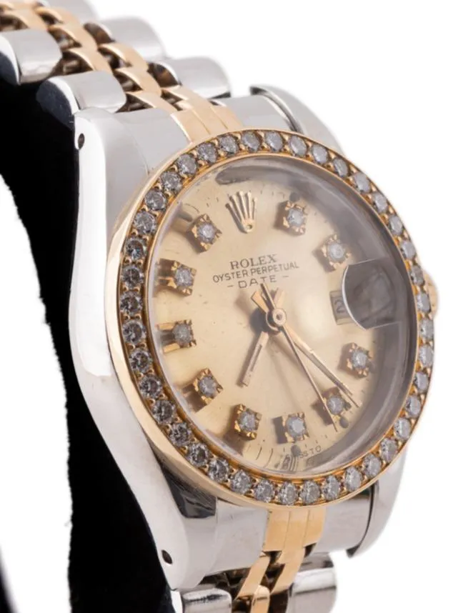 Rolex Oyster Perpetual Date Yellow gold and Stainless steel and Diamond Diamond 4