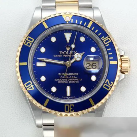 Rolex Submariner 16613 T 40mm Yellow gold and Stainless steel Blue