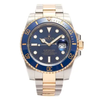 Rolex Submariner 116613 Yellow gold and Stainless steel Blue