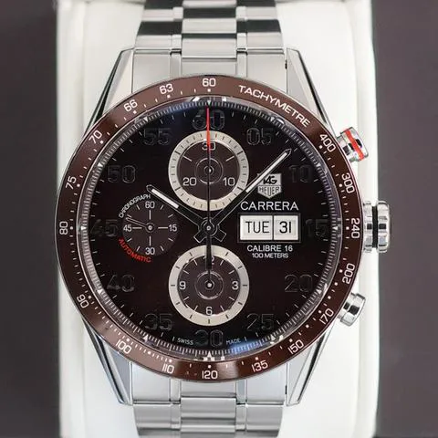 TAG Heuer Carrera CV2A12 44mm Steel Brown