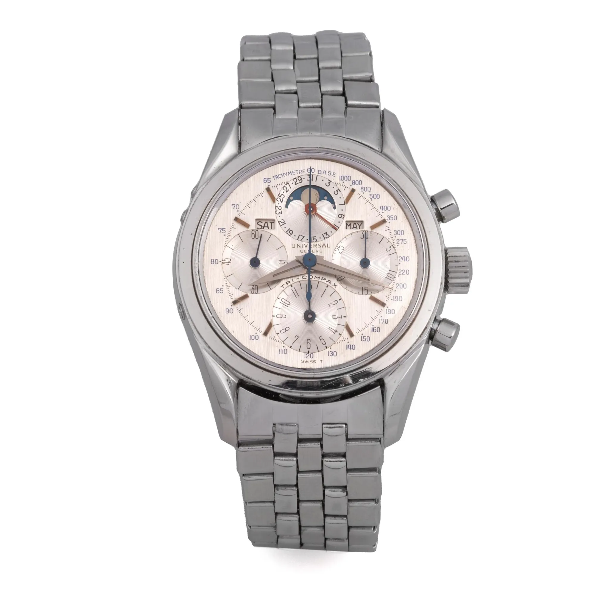 Universal Genève Tri-Compax 222100-2 35mm Stainless steel