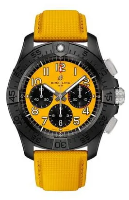 Breitling Avenger SB0147101I1X1 44mm Black ceramic Yellow