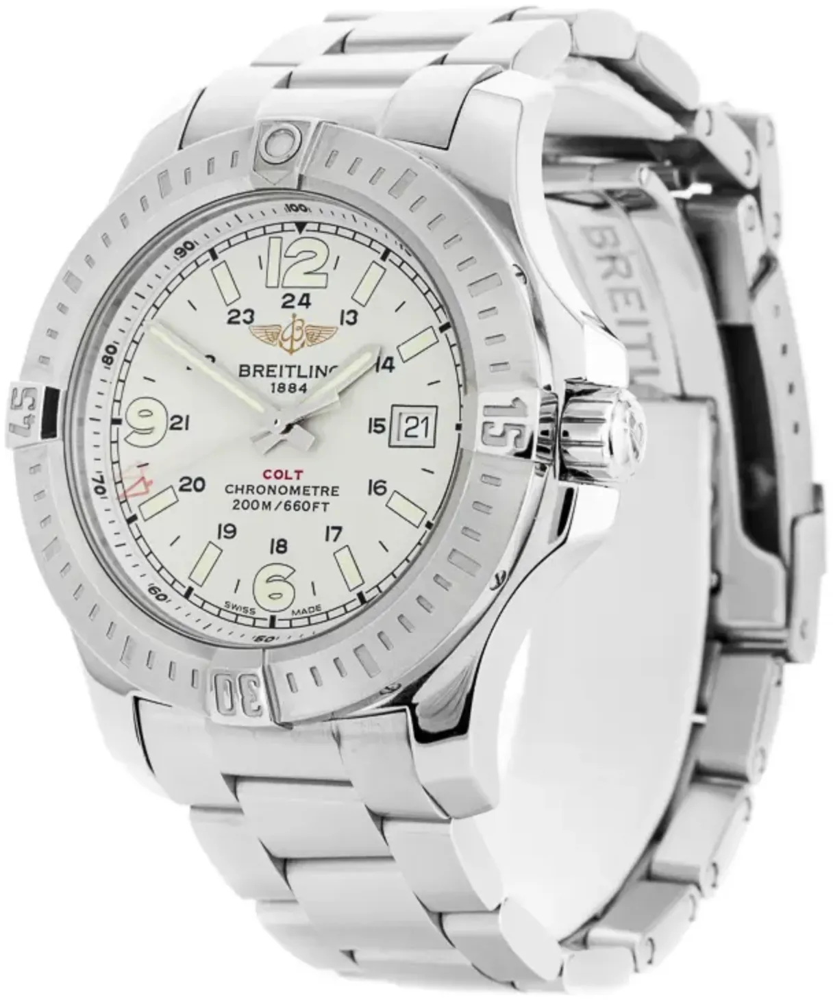 Breitling Colt A74388 44mm Stainless steel White 1