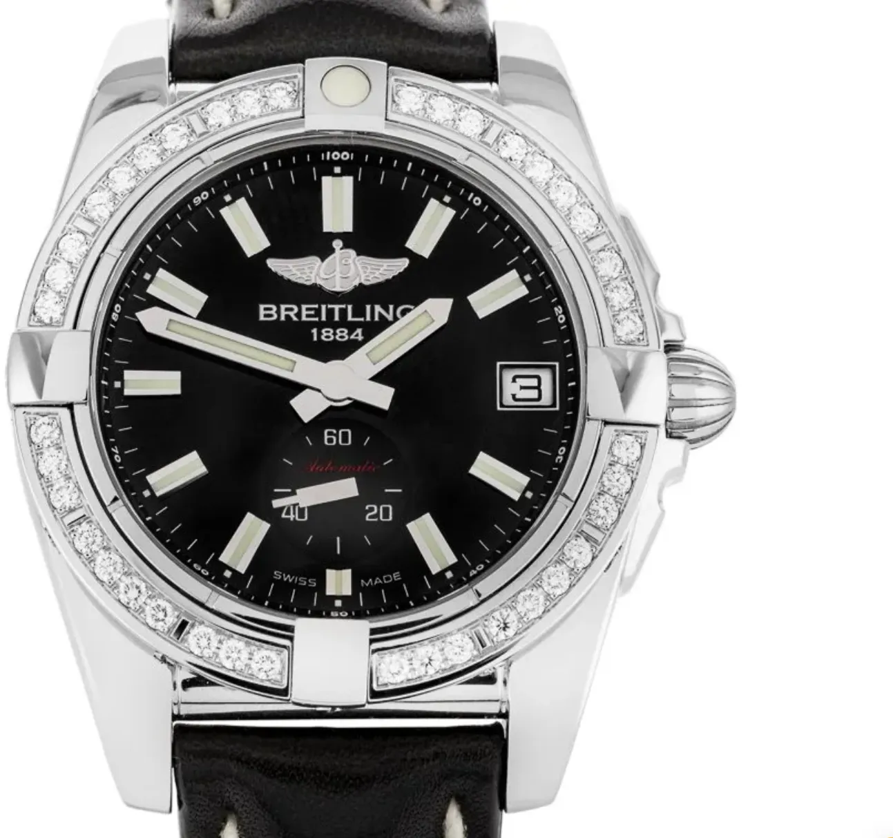 Breitling Galactic A37330 36mm Stainless steel Black