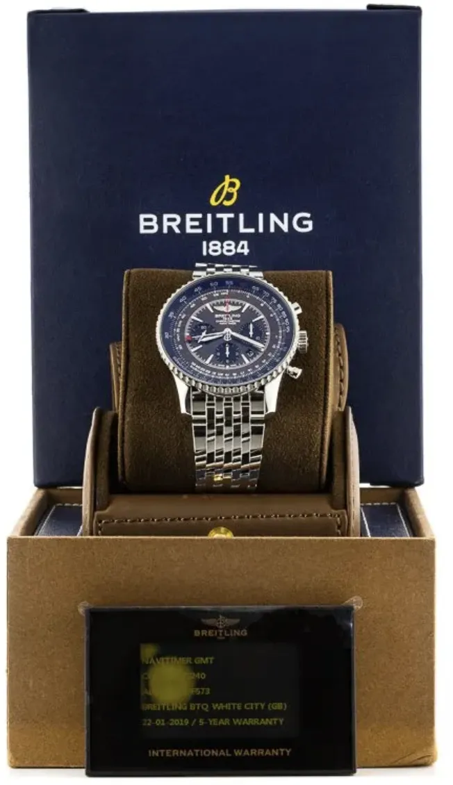 Breitling Navitimer AB04413A F573 453A Stainless steel Gray 2019 United Kingdom Dealer EveryWatch