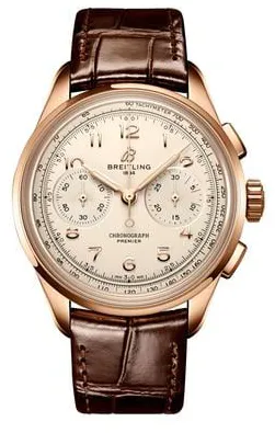 Breitling Premier RB0930371G1P1 40mm Rose gold Silver