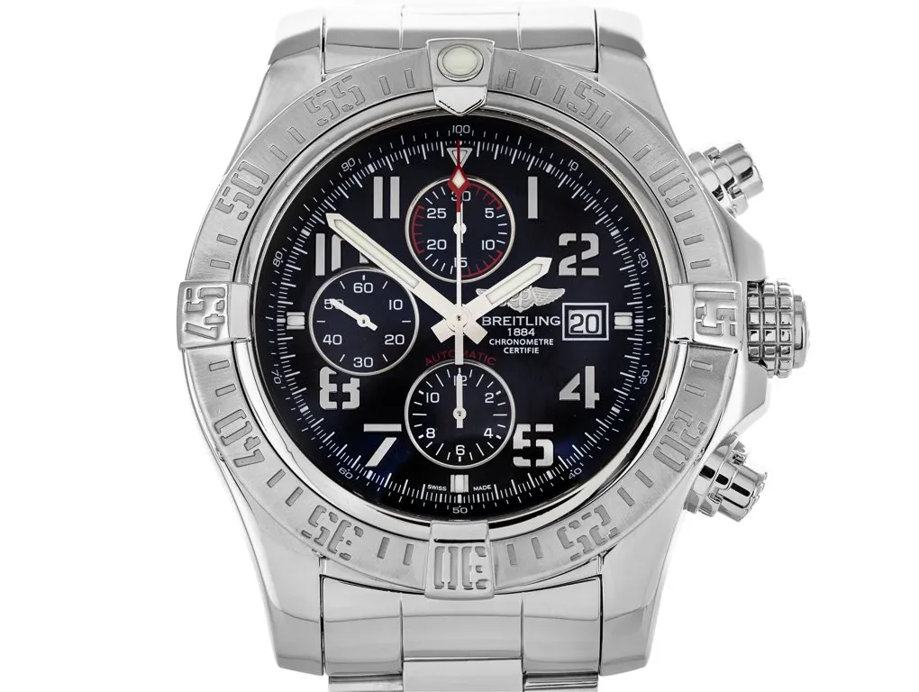 Breitling Super Avenger II A1337111/BC28 48mm Stainless steel Black