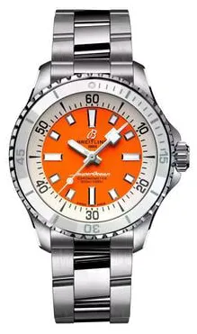 Breitling Superocean A17377211O1A1 36mm Stainless steel Orange