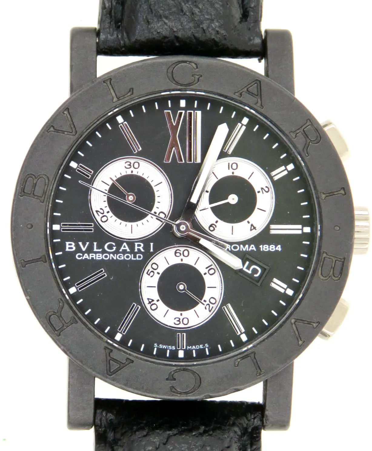 Bulgari Carbongold BB 38 CL CH 38mm Carbon Black