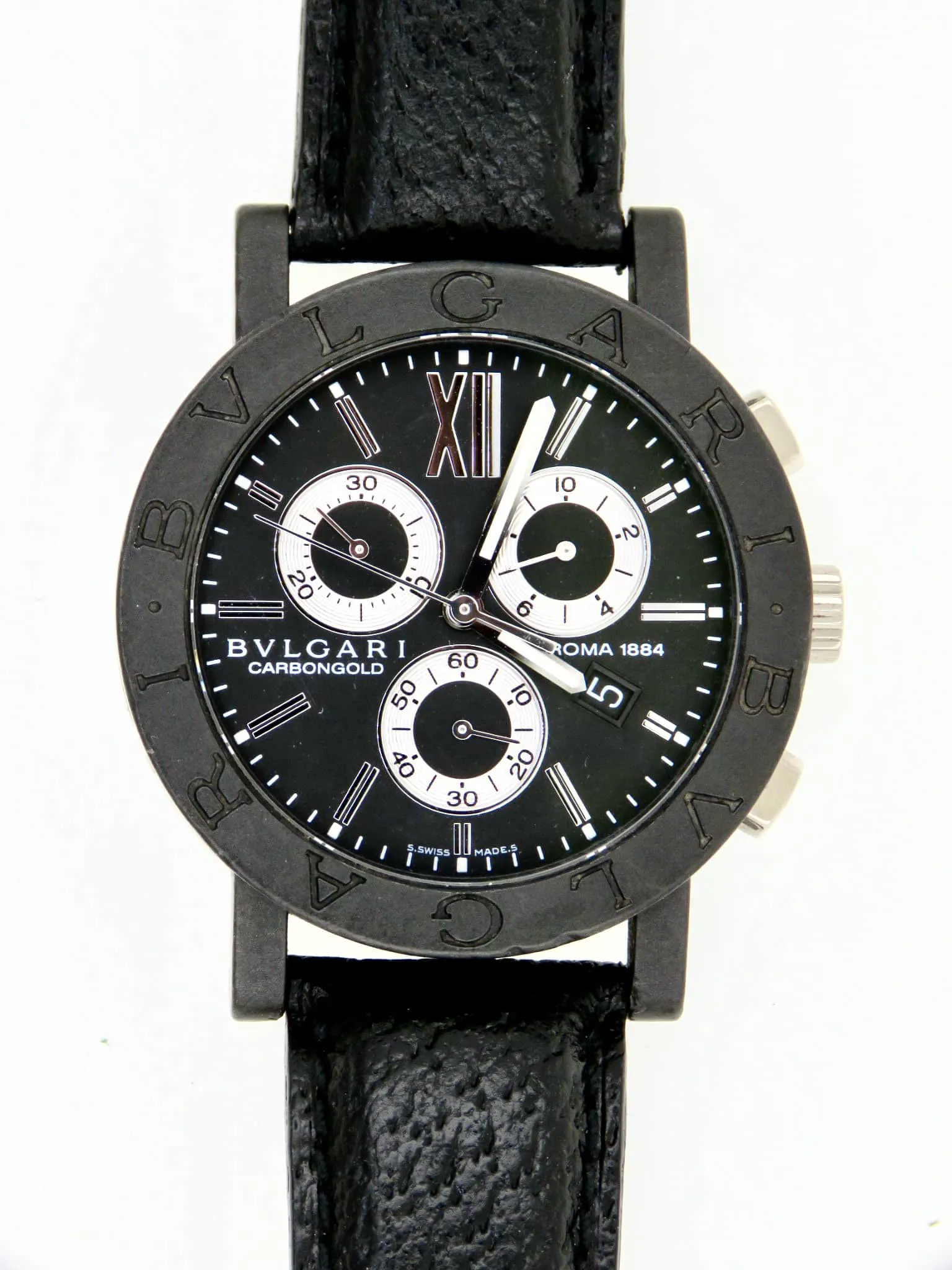 Bulgari Carbongold BB 38 CL CH 38mm Carbon Black 1