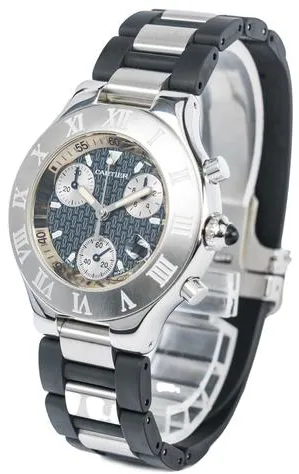 Cartier 21 Chronoscaph 2424 38mm Stainless steel Black 1