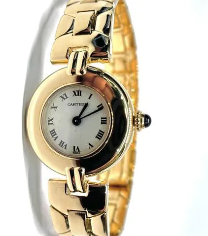 Cartier 8057923 24mm Yellow gold Silver