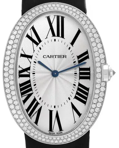 Cartier Baignoire WB520009 44mm White gold Silver