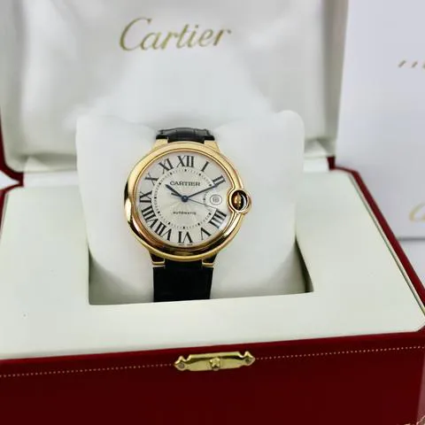 Cartier Ballon Bleu 2999 42mm Rose gold Silver