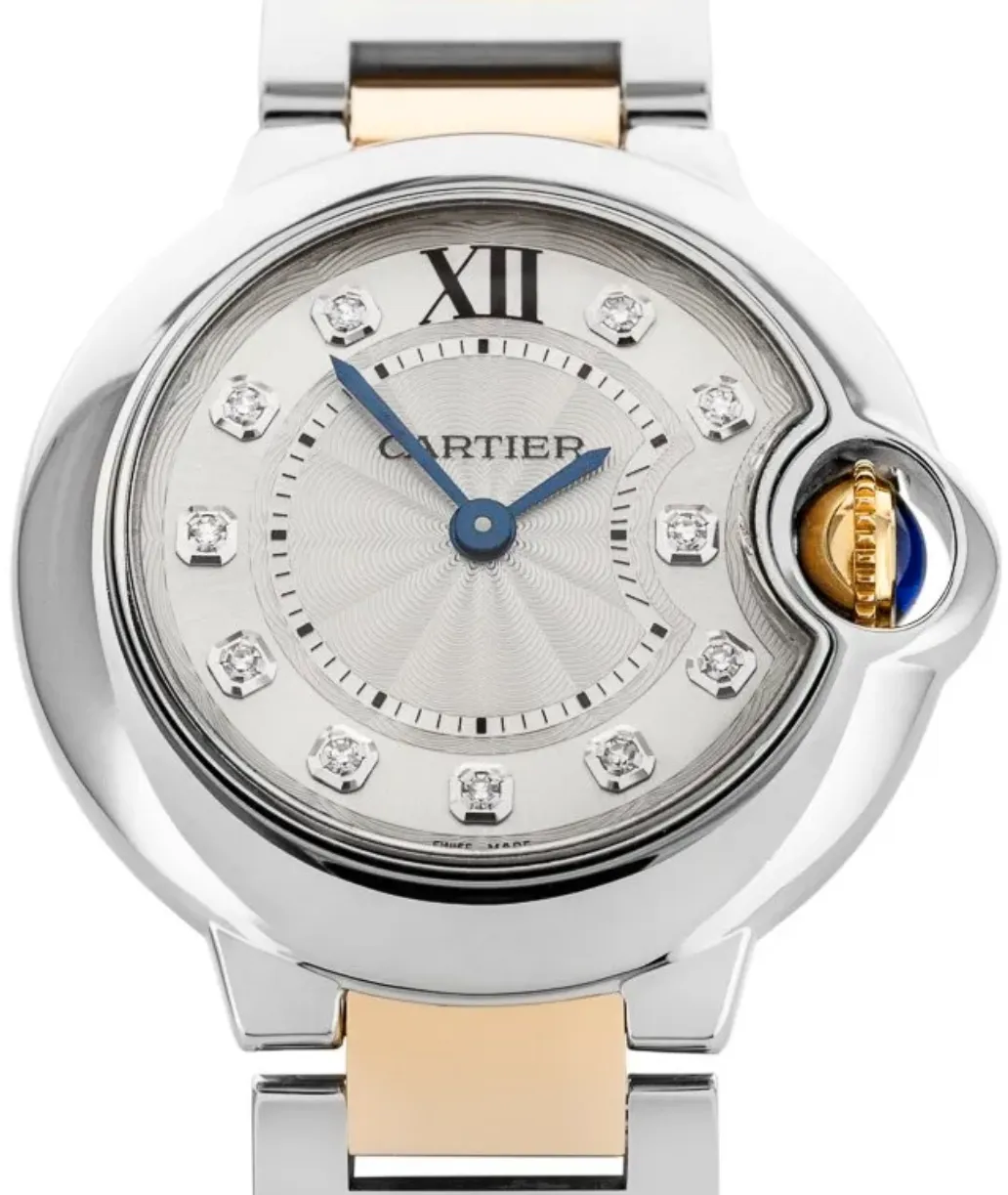 Cartier Ballon Bleu 3009 28mm Stainless steel Silver