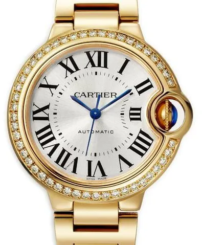 Cartier Ballon Bleu de Cartier WJBB0069 33mm Yellow gold Silver