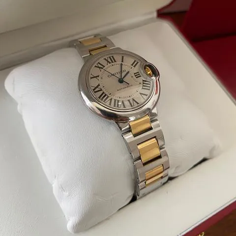 Cartier Ballon Bleu 3489 33mm Yellow gold and Stainless steel Silver 1