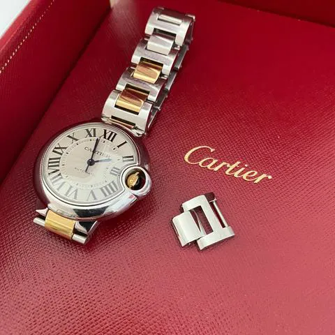 Cartier Ballon Bleu 3489 33mm Yellow gold and Stainless steel Silver 2