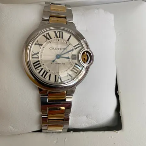 Cartier Ballon Bleu 3489 33mm Yellow gold and Stainless steel Silver 10