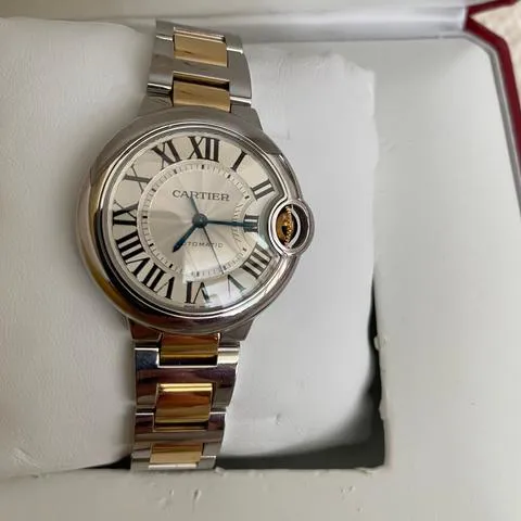 Cartier Ballon Bleu 3489 33mm Yellow gold and Stainless steel Silver 11