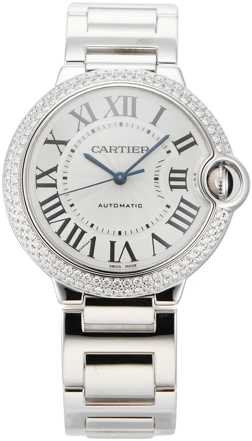 Cartier Ballon Bleu WE9006Z3 36mm White gold Silver