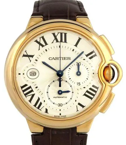 Cartier Ballon Bleu W6920074 47mm Rose gold Silver