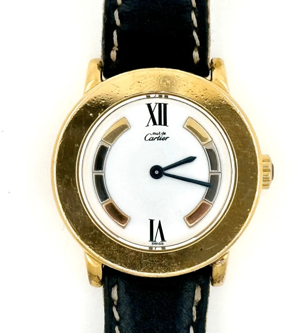 Cartier Must de Cartier CC1596 17mm Yellow gold White