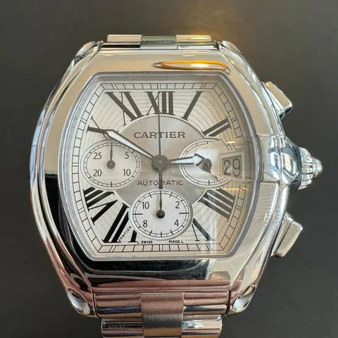 Cartier Roadster 2618 40mm Stainless steel White