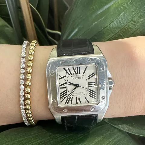 Cartier Santos 2878 33mm Stainless steel Silver 5